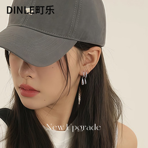 Pendientes de Plata de Ley S925 con Doble Lágrima en Forma de U para Uso Diario - Product Image 2