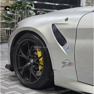 Parafanghi in Stile GTAM Realizzati in Fibra di Vetro, Adatti per Alfa Romeo <span class=keywords><strong>Giulia</strong></span> - Product Image 6