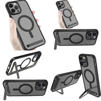 Casing Ponsel Magnetik dengan Penyangga, Grosir Casing Ponsel untuk iPhone 14 13 12 Plus 17 Pro Max Air 16 15 11, Anti Benturan