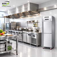 Réfrigérateur commercial vertical en acier inoxydable pour restaurant, cuisine commerciale, stockage alimentaire