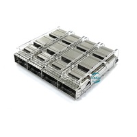 Connecteur QSFP Amphenol V95-AAZ24-02200A1 112G 1x4 avec cage de blindage EMI et dissipateur thermique pour transceiver de données