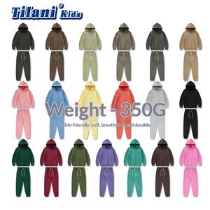 Marque de mode européenne américaine Maillard 350G Fleece à capuche uni pour garçons et filles pour l'automne et l'hiver - Product Image 5