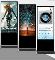 Pantalla LCD de 43 Pulgadas para Interior, con Soporte de Aluminio, Táctil Capacitiva de 10 Puntos, Sistema Android/Windows, Kiosco Vertical para Carteles, OEM