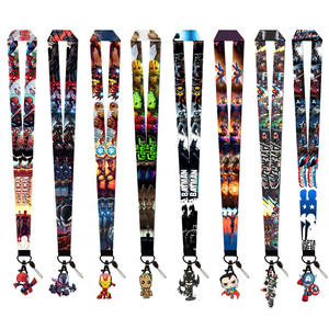 Cordon de cou pour téléphone portable à thème Anime et Dessin animé, avec motifs Marvel Spider-Man, US Army, Batman, par transfert thermique - Product Image 2