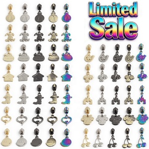 Offre Limitée : Tirettes de <span class=keywords><strong>Fermeture</strong></span> <span class=keywords><strong>Éclair</strong></span> en Nylon avec Tête Métallique Dorée et Logo, Curseurs de <span class=keywords><strong>Fermeture</strong></span> <span class=keywords><strong>Éclair</strong></span> pour Sacs/Vêtements - Product Image 2