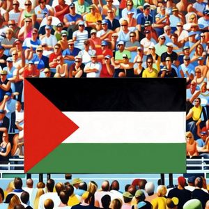 3*5 Ft Palestine Polyester <b>Flag</b> with Digital Printing for Sports Event - Product Image 2