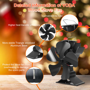 VODA 5 lames meilleur économique sans batterie chauffage <span class=keywords><strong>thermoélectrique</strong></span> poêle à bois <span class=keywords><strong>ventilateur</strong></span> - Product Image 5