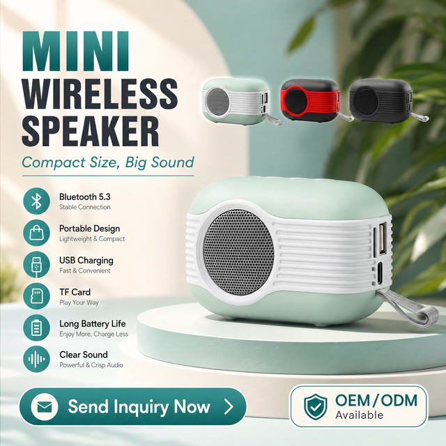 Rechargeable Stereo Speaker Mobile Tws Stereo Blue Tooth Speaker min Speakers for Outdoor