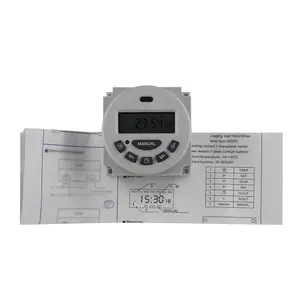 Buen precio LCD 24 horas apagado automático Tipos de 220V Interruptor de control de tiempo semanal automático digital Interruptor de controlador L701A con batería