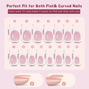 Groothandel 150Pcs Dikke Abs Nagels Set Lange Vierkante Franse Tip Gel Nagel Tips Zachte Gels Met Lijm Voor Vingerdruk-On-Ins Stijl - Product Image 5