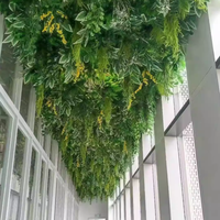 Fleur artificielle de haute qualité, décoration de plafond, ornement végétal de qualité, plante verte suspendue au plafond