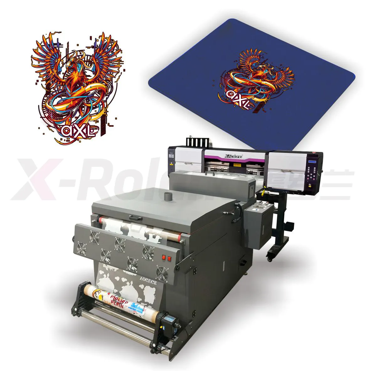 Impressora têxp600, equipamento profissional de impressora dtf a1 i3200 com forno
