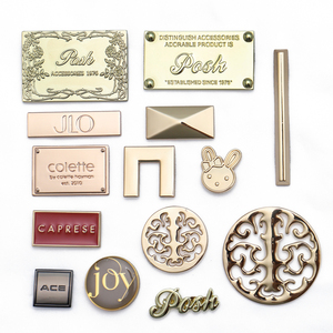 Profissional Saco do Desenhador Nome Gravado Logotipo Pendurar <span class=keywords><strong>Tag</strong></span> Do Metal Moda Bolsa Pendurada <span class=keywords><strong>Tag</strong></span> Logo Metal Com Corrente Da Esfera - Product Image 4