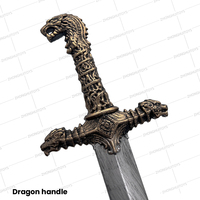 Espada de Dragón de Plástico para Disfraces de Juego de Tronos, Arma de LARP para Niños