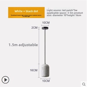 Pequeño nuevo estilo terrazo luces colgantes escandinavo Normcore creativo <span class=keywords><strong>cemento</strong></span> araña para restaurante té Hotel decorativo para - Product Image 6