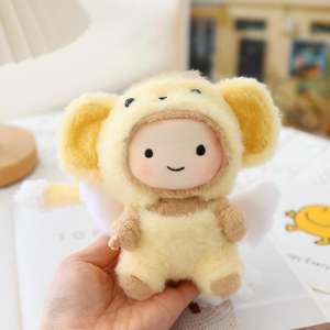 Ensemble de vêtements de luxe pour poupée avec logo personnalisé, sweat-shirt à capuche et béret en tricot, tenue de marque de créateur pour accessoires de poupée - Product Image 3