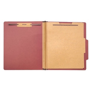 Thư Mục Tệp Phân Loại Bảng Bấm Với Ốc Vít, 2 Ngăn, Mở Rộng 2 Inch, Kích Thước Chữ, Màu Đỏ - Product Image 1