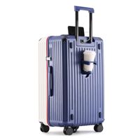Valise de cabine grande capacité 26-32 pouces, bagage multifonctionnel à roulettes, cadre en aluminium épaissi, serrure, unisexe, pour l'exportation