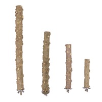 Perchoirs et supports en bois naturel pour oiseaux, bâtons à griffer pour perroquets, branches pour l'entretien et le jeu des oiseaux, en lierre et en pin