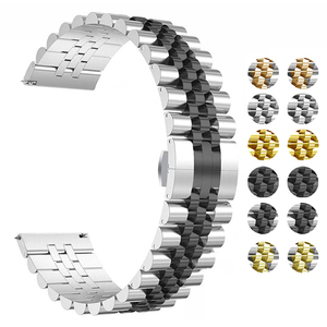 Bracelet en <span class=keywords><strong>acier</strong></span> inoxydable de 22mm, 20mm, pour Samsung <span class=keywords><strong>Galaxy</strong></span> <span class=keywords><strong>Watch</strong></span> 4 Classic 46mm 42mm, <span class=keywords><strong>44mm</strong></span> 40mm 3 Active2 - Product Image 2