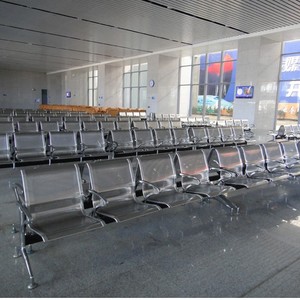 Sillas de Espera Industriales Nacionales GY-T03, Banco Doble para Hospital/Aeropuerto, Estructura Metálica, Uso en Exteriores - Product Image 4