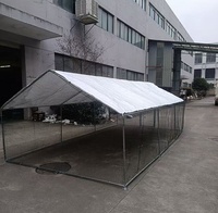 Cage pour animaux de type A, grande taille, moderne, 19,5x9,8x6,5 pieds, marque Jixuan, en acier galvanisé et en treillis métallique PVC, garantie 1 an, neuve