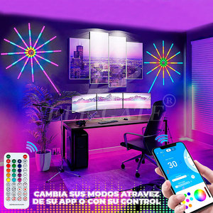 Luces de fuegos artificiales inteligentes para interiores con control remoto y por aplicación para decoración de habitaciones - Product Image 2