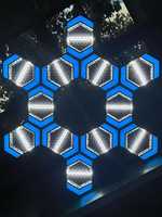 Nouvelle lumière de scène rétro LED, lumière de fond DJ pour concert, mariage, spectacle, lumière matricielle DMX512, parc à thème