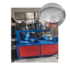 CNC hydraulic metal disk flanging equipment 400-600mm machining diameter Round table bottom plate edging machine