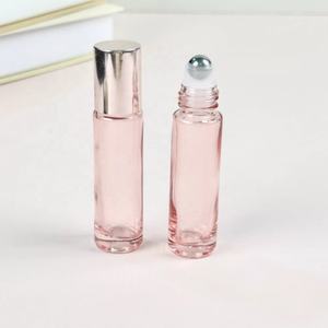 Flacon à bille <span class=keywords><strong>en</strong></span> <span class=keywords><strong>verre</strong></span> épais de 5 ml et 10 ml, couleur or rose, vide, pour parfum, huile essentielle, avec bille <span class=keywords><strong>en</strong></span> acier inoxydable - Product Image 5