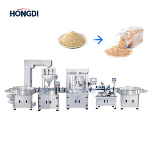 Línea de Embotellado de Gránulos Totalmente Automática con Elevador en Forma de Z, Pesadora Lineal de 4 Cabezas, Desenredador de Botellas, Tapadora y Acumulador - Product Image 2