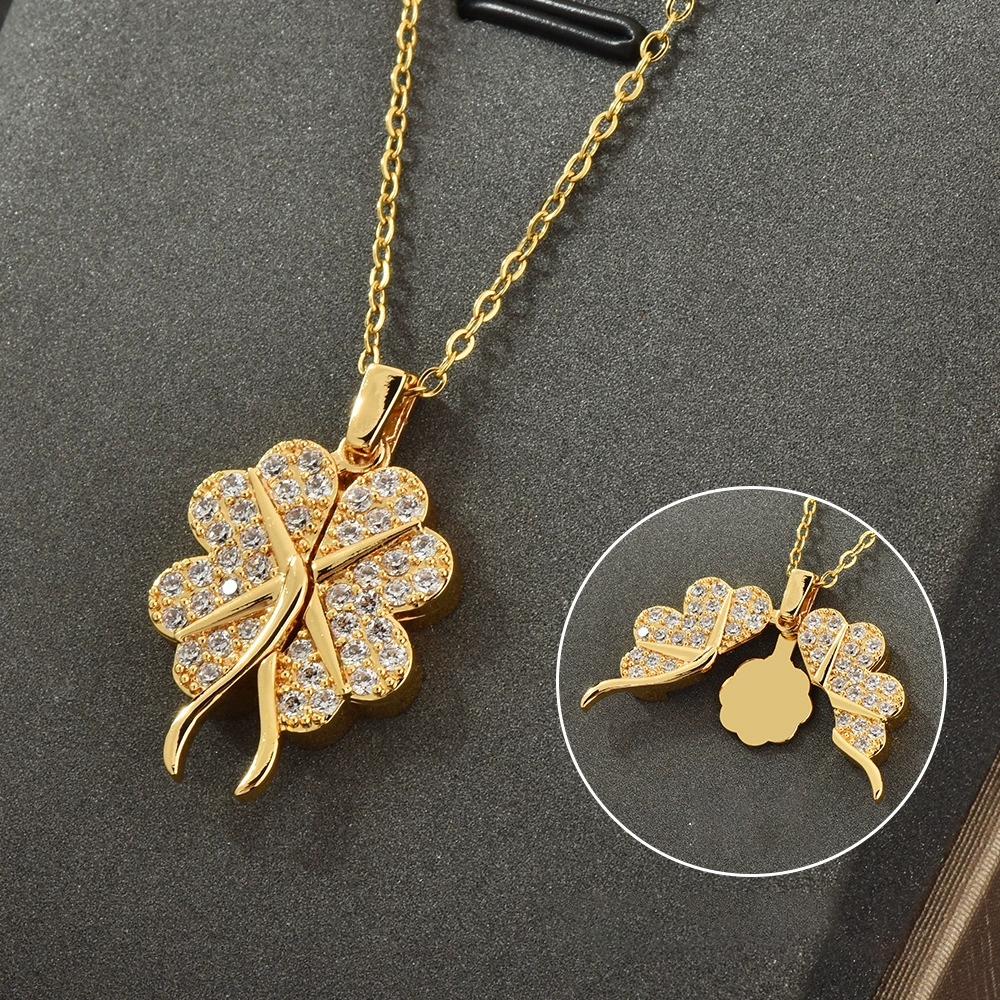Gold 6 Four-leaf clover