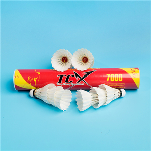 Bola de Bádminton de Alta Calidad Marca TCX, Primera Calidad, <span class=keywords><strong>Ganba</strong></span> Cigu, Pluma de Pato, Volante de Entrenamiento, Súper Durabilidad (100%), 2 Capas - Product Image 5