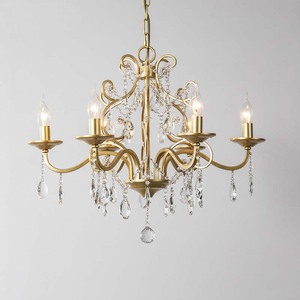 Lustre moderne en cristal doré à <span class=keywords><strong>LED</strong></span> avec hauteur réglable, température de couleur 2700-6400K pour <span class=keywords><strong>salon</strong></span> - Product Image 1