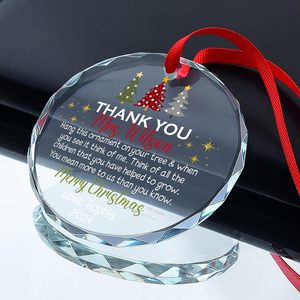 UV In Ấn Vòng Trống Pha Lê Giáng Sinh Trang Trí Treo Cá Nhân Vòng Pha Lê Cây Giáng Sinh Đồ Trang Trí - Product Image 6