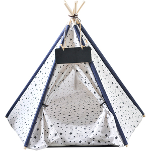 Tente <span class=keywords><strong>tipi</strong></span> pliable pour animaux <span class=keywords><strong>de</strong></span> compagnie, lavable, confortable et respirante, pour chiens et chats - Product Image 3