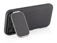 Étui de téléphone en cuir avec support métallique haut de gamme, personnalisé en usine, anti-chute, pour iPhone 17 16 Pro Max – Nouveauté très prisée