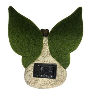 थोक हस्तनिर्मित कृत्रिम मॉस ने पोलीरेसिन गार्डन की मूर्तियों, सौर प्रकाश के साथ बगीचे में राल तितली मूर्तिकला का निर्माण किया - Product Image 3