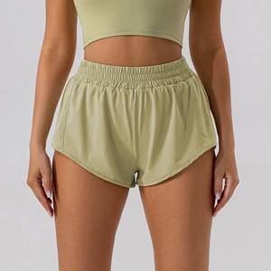 Shorts Deportivos de Cintura Alta para Mujer, de Secado Rápido, Anti-Transparencia, Transpirables, con Cintura Elástica, Ropa Deportiva - Product Image 1