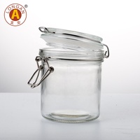 Bocaux Distributeurs de Crème Vides en Verre Mason Colorés avec Couvercle pour Cuisine, Vente en Gros, OEM Accepté, Modèle CLASSIQUE Longan