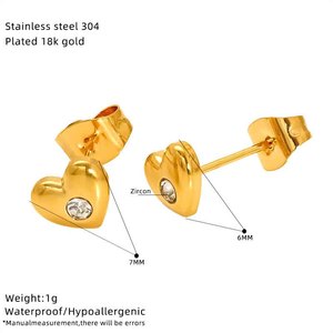 ต่างหูสแตนเลสทรงดอกไม้สไตล์ยุโรปและอเมริกา EH286 ลายฉลุ - Product Image 5