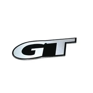 Logo stiker bodi mobil Logo logam mobil terlaris kustom huruf Emblem otomatis 3d dengan perekat