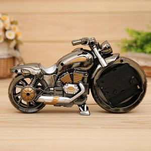 Creativo retrò moto moto quarzo sveglia orologio da tavolo sveglia per bambini amici Cool regalo tavolo Decor - Product Image 4