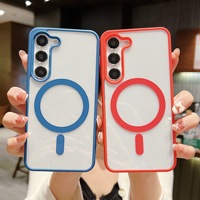 Coque de Téléphone Mobile Anti-Choc et Anti-Rayures Macaron Transparent Aimantée en TPU/PC Pour Samsung Galaxy S25, S24 Plus, S23 FE