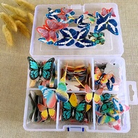 Décorations de gâteaux comestibles en papier wafer pour mariage, papillons, fleurs, flocons de neige – multicolores pour Thanksgiving et fêtes de Noël