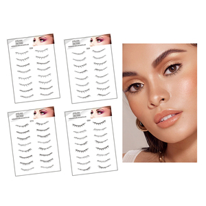 Pegatinas de tatuaje de cejas para mujer, maquillaje 4D <span class=keywords><strong>3D</strong></span> similar al pelo, transferencia temporal, gran oferta - Product Image 5