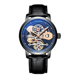 Montre mécanique automatique pour homme, cadran lumineux, design ajouré, réserve de marche, étanche, bracelet en alliage de haute qualité - Product Image 5