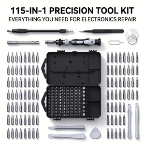 Juego <span class=keywords><strong>de</strong></span> Destornilladores <span class=keywords><strong>de</strong></span> Precisión 115 en 1 con Kit <span class=keywords><strong>de</strong></span> <span class=keywords><strong>Herramientas</strong></span> <span class=keywords><strong>de</strong></span> Reparación <span class=keywords><strong>Profesional</strong></span> Magnético, Estuche Rígido, Compatible con iPhone, PC, Relojes y Gafas - Product Image 2