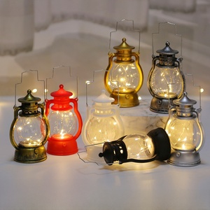 Giáng sinh Retro đèn dầu nhỏ, đèn nến kỹ thuật số, đèn lồng nhỏ Led, trang trí trang trí sáng tạo, đèn gió Quà Tặng - Product Image 1