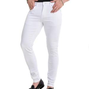 Jean droit slim noir à taille mi-haute, effet délavé au laser et blocs de couleur, tendance INS transfrontalière pour hommes, style européen-américain, AliExpress - Product Image 4